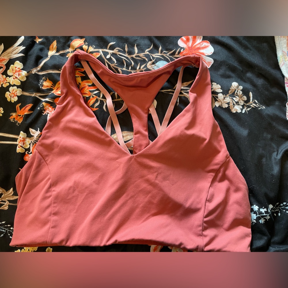 Pink Fabletics High Impact Sports Bra